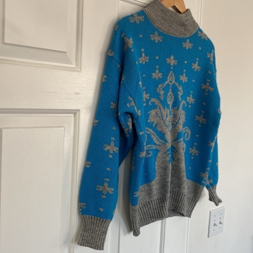 Together Vintage wool blend mock turtleneck sweater. - Picture 10 of 11